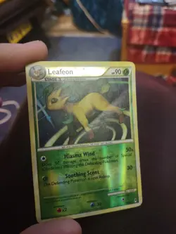 2011 Pokemon Call of Legends #13/95 Leafeon Reverse Holo Very Heavy Play *Crease - Image 2