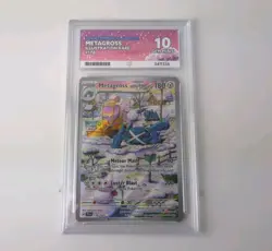Pokemon TCG Metagross 178/162 Illustration Rare Graded Ace 10 Temporal Forces - Image 1