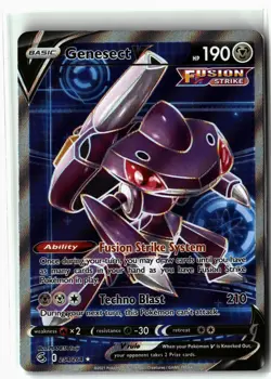 Genesect V ⭐ 254/264 Holo Ultra Rare Fusion Strike 2021 Pokemon NM - Image 1