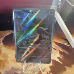 Pokemon TCG Paldean Wooper 102/091 Paldea Evolved Illus Rare Holo 60 HP Eng - Image 1