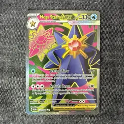 Mega Starmie ex 102/088 ME Perfect Order Holo Full Art Ultra Rare Pokemon NM-MT - Image 1