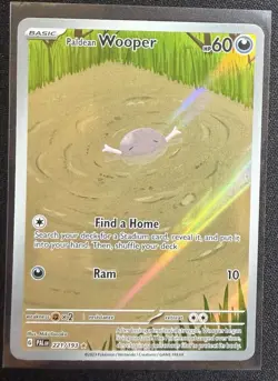 Paldean Wooper 221/193 Illustration Rare Paldea Evolved Pokemon English NM - Image 1