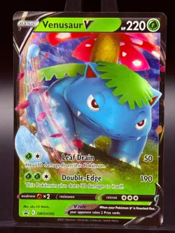 Pokemon TCG Venusaur V SWSH100 Black Star Promos Holo Promo - Image 1
