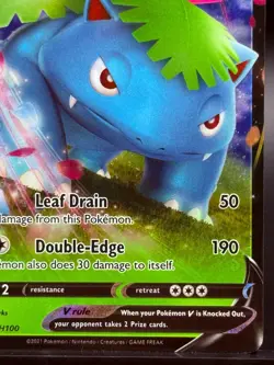 Pokemon TCG Venusaur V SWSH100 Black Star Promos Holo Promo - Image 4