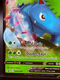 Pokemon TCG Venusaur V SWSH100 Black Star Promos Holo Promo - Image 5