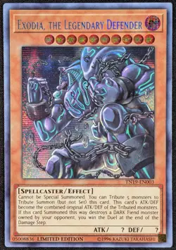 Exodia Legendary Defender 1996 Limited Secret Rare Holo Yugioh TN19-EN003 (NM) - Image 1