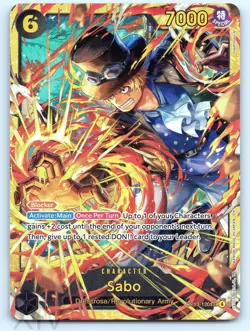 Sabo (120) OP13-120 One Piece Carrying On His Will Secret Rare - Image 1