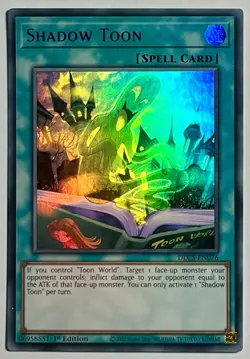 Shadow Toon DLCS-EN076 (NM) Ultra Rare BLUE 1st Edition Yu-Gi-Oh! TCG Card - Image 1