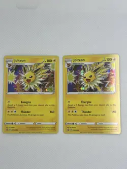 2x Jolteon SWSH094 Holofoil Promo Rare Pokemon Card - NM - Image 1