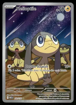 Pokemon Cards Helioptile 143/132 Mega Evolution Illustration Rare NM - Image 1