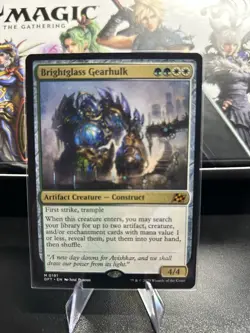 Magic the Gathering Brightglass Gearhulk Borderless, Aetherdrift, Regular Card - Image 1