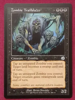 Magic The Gathering TORMENT ZOMBIE TRAILBLAZER black card MTG - Image 1