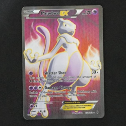 Pokemon TCG Mewtwo EX Full Art Ultra Rare Holo Card 158/162 Breakthrough DMG - Image 1