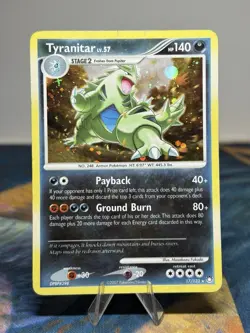 Tyranitar 17/123 Diamond And Pearl DP Mysterious Treasures Holo Rare Pokemon MP - Image 1