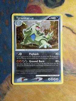 Tyranitar 17/123 Diamond And Pearl DP Mysterious Treasures Holo Rare Pokemon MP - Image 2