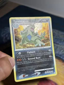 Tyranitar 17/123 Diamond And Pearl DP Mysterious Treasures Holo Rare Pokemon MP - Image 4