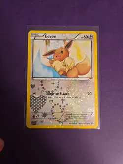 LP Pokemon card TCG Eevee RC14/RC25 Legendary Treasures Holo Radiant Collection - Image 1