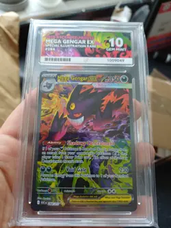 Pokemon Ascended Heroes Mega Gengar ex SIR 284/217 Ace Gem Mint 10 Perfect Subs - Image 1