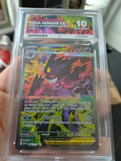 Pokemon Ascended Heroes Mega Gengar ex SIR 284/217 Ace Gem Mint 10 Perfect Subs - Image 2