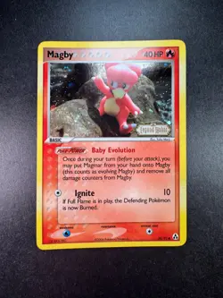 Pokemon Magby 58/92 EX Legend Maker Reverse Holo STAMPED - Image 1