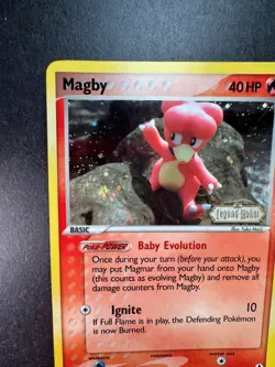Pokemon Magby 58/92 EX Legend Maker Reverse Holo STAMPED - Image 2