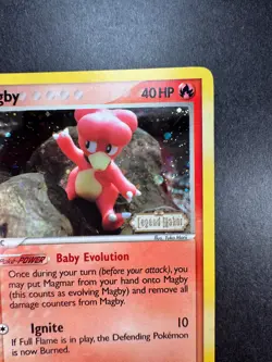 Pokemon Magby 58/92 EX Legend Maker Reverse Holo STAMPED - Image 3