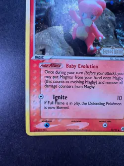Pokemon Magby 58/92 EX Legend Maker Reverse Holo STAMPED - Image 4