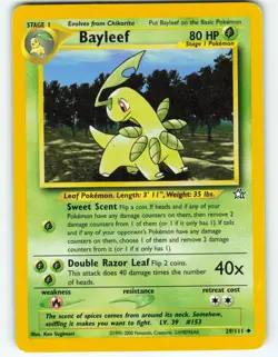 Bayleef - 29/111 Neo Genesis - Pokemon TCG - 2000 - Image 1