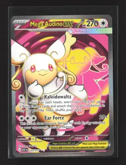 Pokemon ME: Ascended Heroes #253/217 Ultra Rare,Holo Mega Audino ex - Image 1