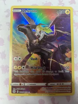 Pokemon Zekrom Sword & Shield Brilliant Stars Trainer Gallery Ultra Rare #TG05 - Image 1