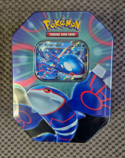 Pokemon TCG Kyogre ex Tin – Sealed Azure Legends 2023 – New & Unopened - Image 1