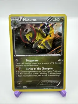 Pokemon Blister Exclusives 69/101 Haxorus Cosmos Holo MP - Image 1