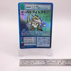 Goldbuidramon Holo rare Digimon Card Game Bandai Japan Vintage Bo457 C52 - Image 2