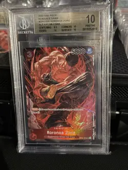 2022 RORONOA ZORO One Piece Romance Dawn OP01-025 ALT ART BGS 10 English - Image 3