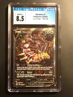 CGC 8.5 - Giratina V Alt Art 186/196 Pokemon TCG Lost Origin English Card - Image 1