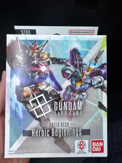 Gundam Card Game ST01 Starter Deck Heroic Beginnings ENGLISH Sealed - Image 1