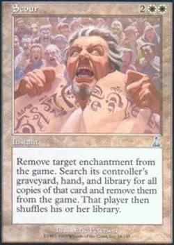 MTG magic cards 1x Scour - Foil Urza's Destiny Light Play, English - Image 1
