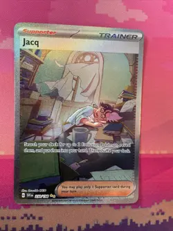 Pokemon Card Jacq 250/198 Special Illustration Rare Scarlet & Violet Near Mint - Image 1