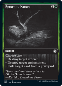 Return to Nature Silver Screen FOIL Innistrad Midnight Hunt NM - Image 1
