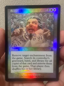 Scour - Urza's Destiny - Magic The Gathering - FOIL - NM/M (Never Played) - Image 1