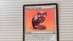 Magic: the Gathering - Saviors of Kamigawa ~ Uncommon ~ Ebony Owl Netsuke - Image 2