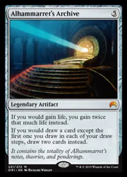 1x Alhammarret's Archive Moderate Play, English Magic Origins MTG Magic - Image 1