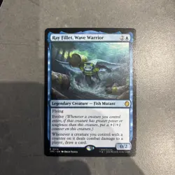 Ray Fillet, Wave Warrior R Commander: Teenage Mutant Ninja Turtles 14 NM MTG - Image 1