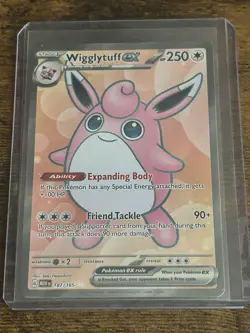 Wigglytuff ex - 187/165 - Pokemon 151 Full Art Ultra Rare Card NM - Image 1