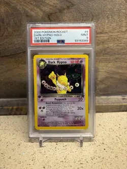 2000 Pokemon Rocket 1st Edition #9/82 Dark Hypno Holo PSA 9 Mint FDP127 - Image 1