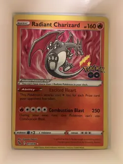 Radiant Charizard 011/078 Pokemon GO Holo - Image 1