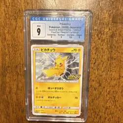 Pokemon Pikachu 126/S-P Sword & Shield Promo CGC 9 Japanese 2020 - Image 1
