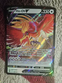 Pokemon Silver Tempest Ho-Oh V Ultra Rare 140/195 Full Art Illustration Rare - Image 1