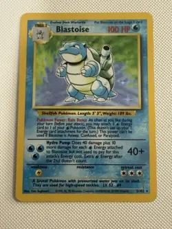 Blastoise 2/102 Pokemon 1999 Base Set Unlimited WOTC Holo Rare - Image 1