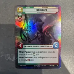 Star Wars Unlimited Highsinger LAW Hyperspace Foil 561 Rare Card - Lawless Time - Image 1
